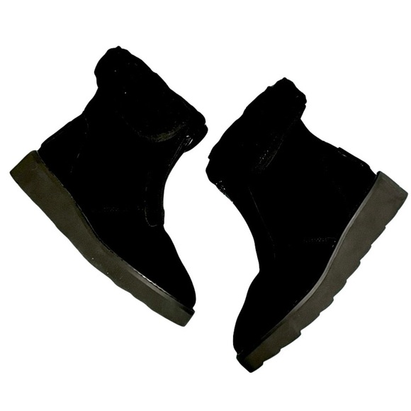 AUSSIE MERINO black suede and merino sherpa wool Amelia winter boots NIB 4, 5, 6 - Picture 9 of 14